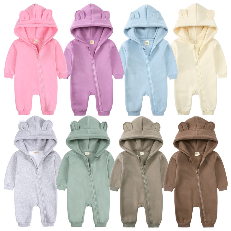Baby Clothing Factory Shop - Baby Jumpsuits Rompers Winter Hooded Outfit