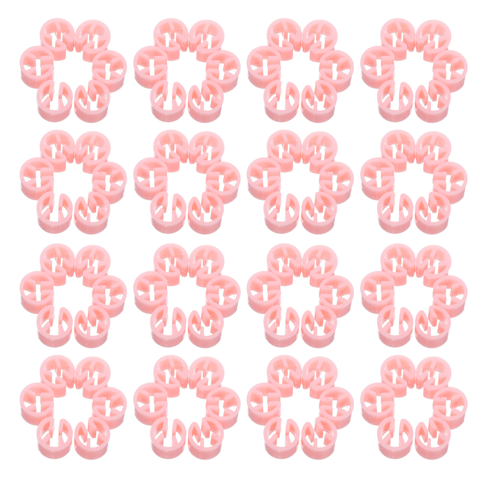 Baby Clothing Hanger Dividers - 200Pcs Plastic Garment Size Rings Blank