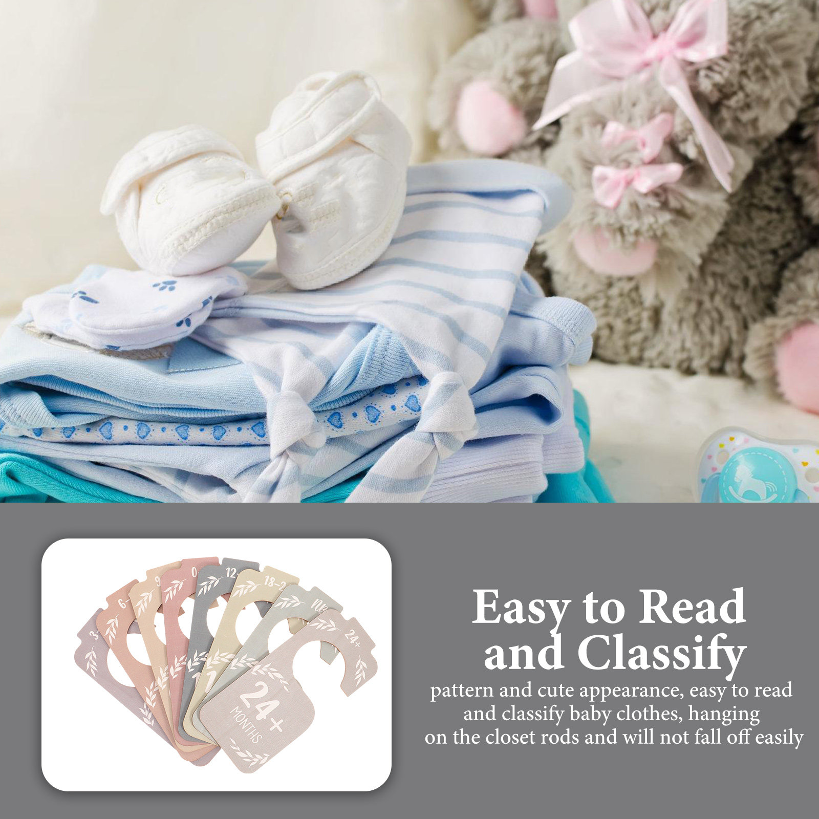 8Pcs Baby Clothes Size Divider - огляд і ціна Baby Clothing Hanger Dividers