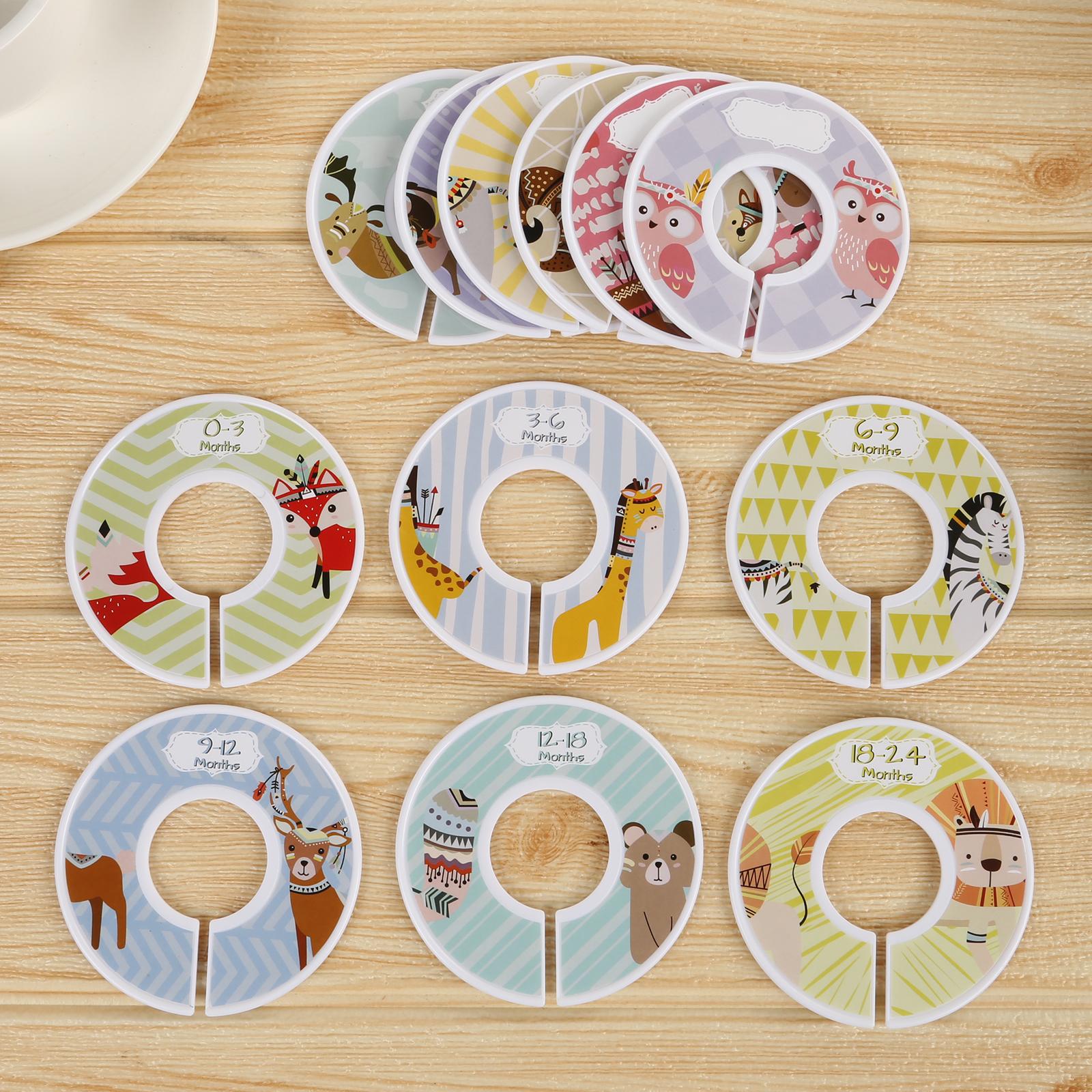 Blank Round Clothing Size Divi - огляд і ціна Baby Clothing Hanger Dividers