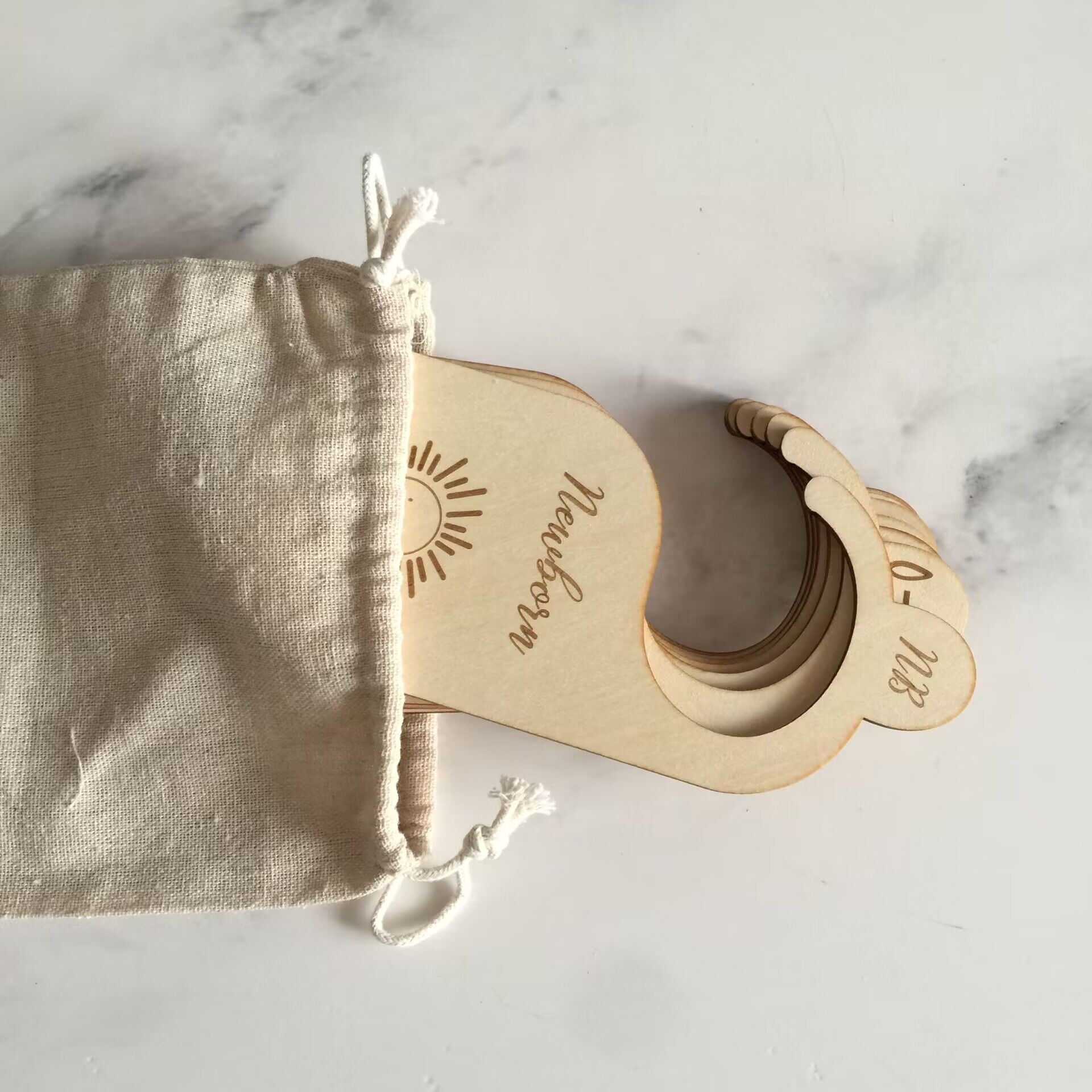 Wooden Baby Closet Size Divide - огляд і ціна Baby Clothing Hanger Dividers