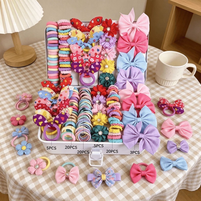 73PCS   New Fabric Girls Hair  - огляд і ціна Baby Clothing Material